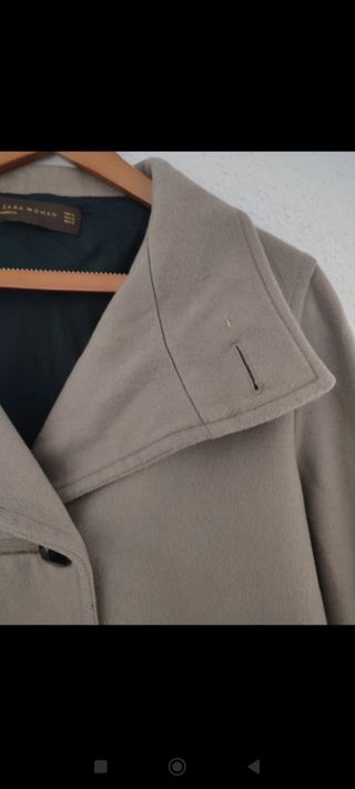 Chaqueta Zara beige mujer talla XL 