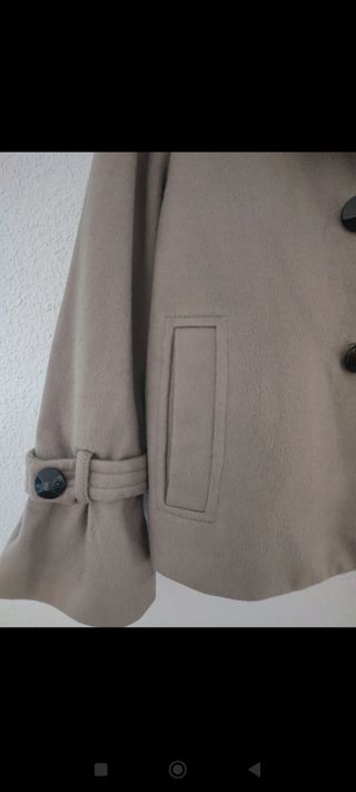 Chaqueta Zara beige mujer talla XL 