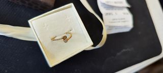 Anillo compromiso oro