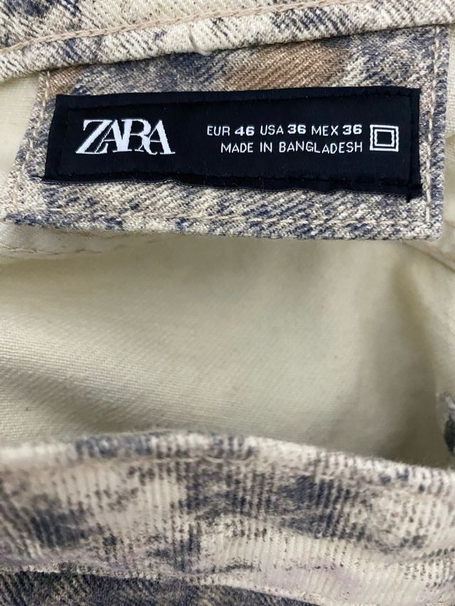 Pantalones Zara - Beige/Gris
