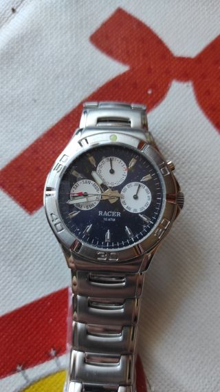 Reloj Racer Cronografo Metalico