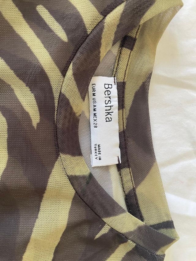 Top red de cebra marrón verdoso