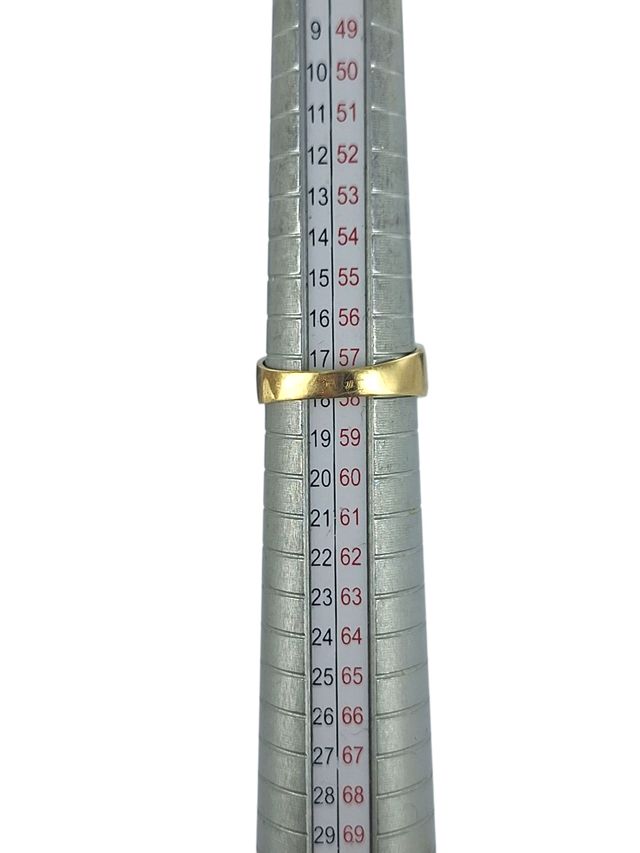 Anillo oro 18k esmeralda circonitas