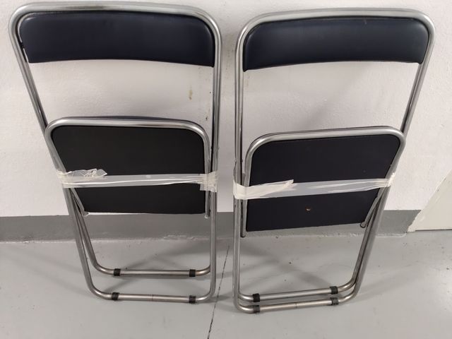 2 Sillas Comedor Plegables Metal