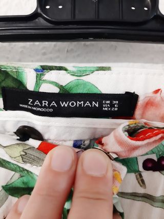 Pantalones Zara Mujer multicolor talla 38