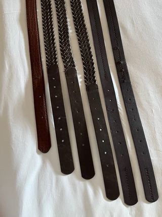 6 Cinturones Marrón - Piel sintéti- varios estilos