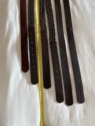 6 Cinturones Marrón - Piel sintéti- varios estilos