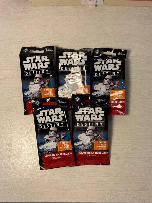 Lote 5 sobres Star Wars