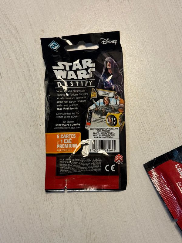 Lote 5 sobres Star Wars