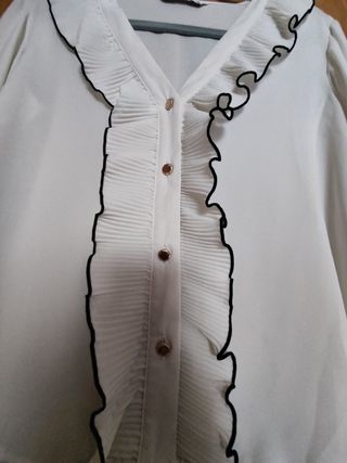 Blusa Zara blanca XS - nueva, sin etiqueta