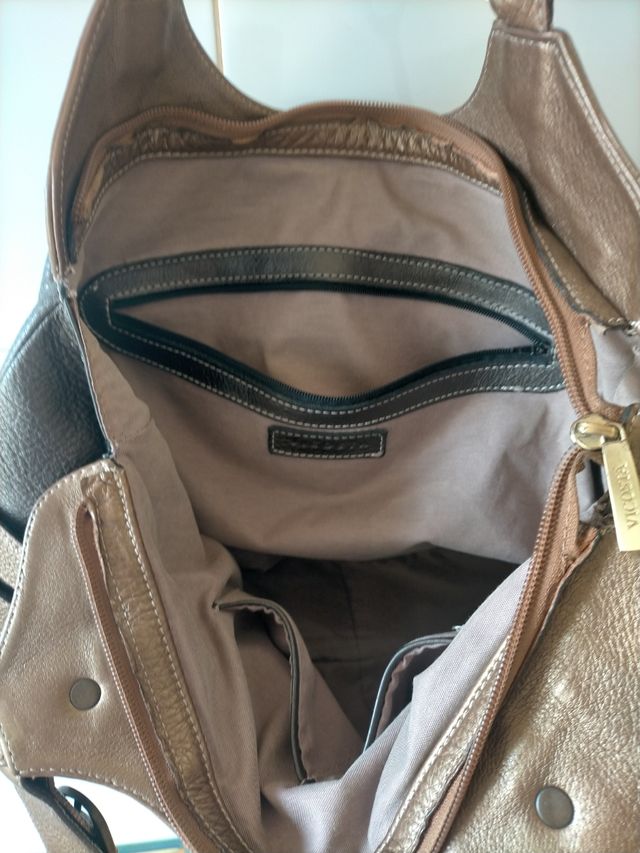 Bolso Vicosta piel marrón