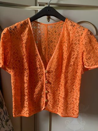 Camicetta pizzo arancio tg.44 