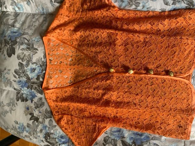 Camicetta pizzo arancio tg.44
