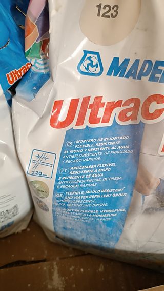 Pack 2 sacos mortero flexible blanco 5kg