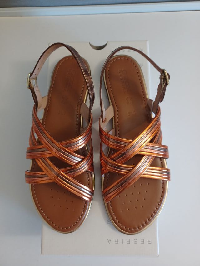 Geox D Sozy Plus G, sandalias talla 38.5 plantilla