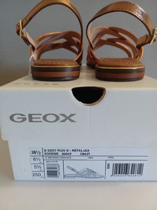 Geox D Sozy Plus G, sandalias talla 38.5 plantilla
