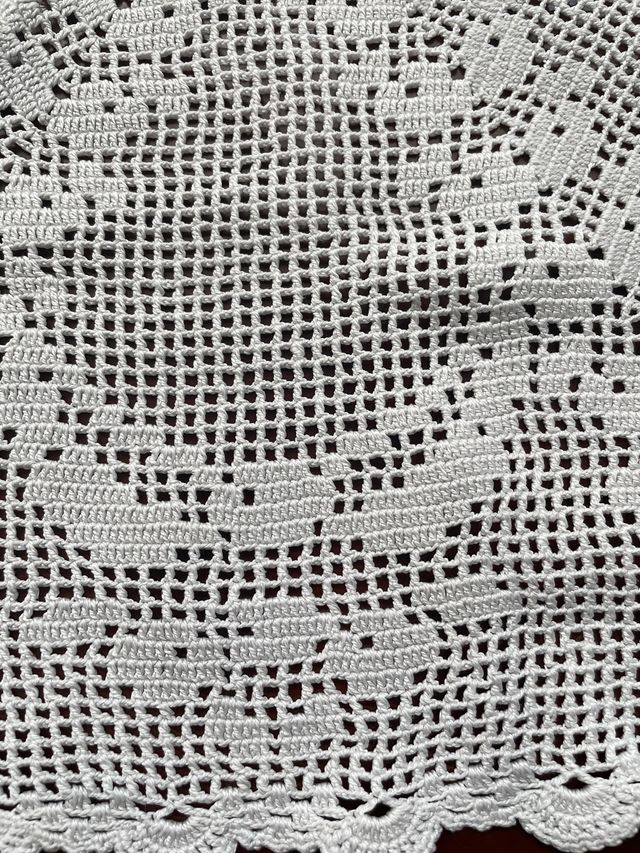 Conjunto de paños de crochét blancos