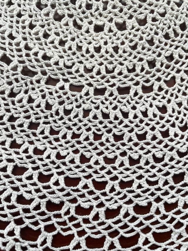 Conjunto de paños de crochét blancos