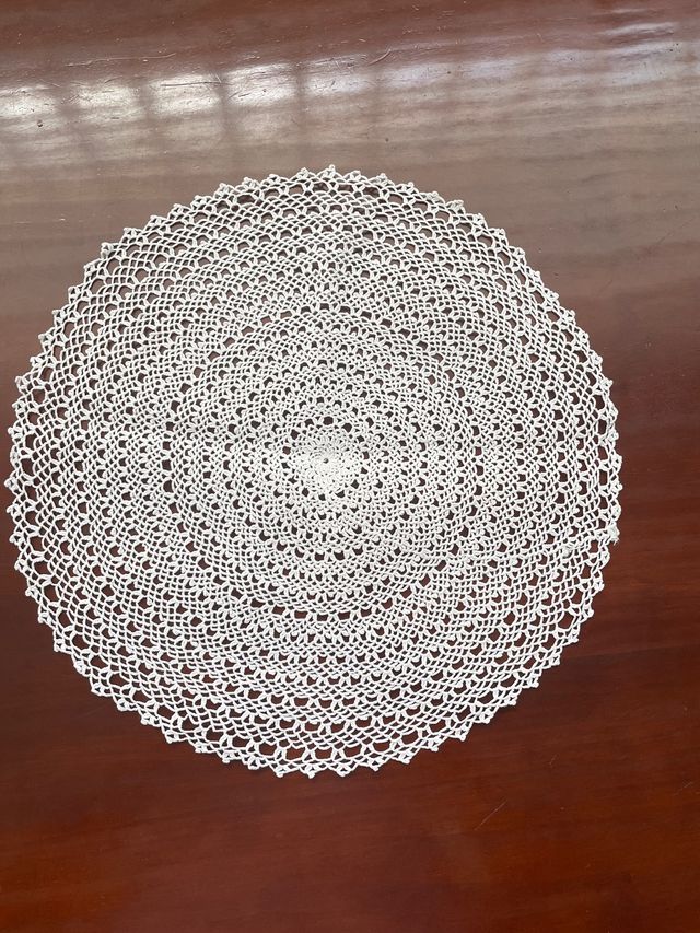 Conjunto de paños de crochét blancos