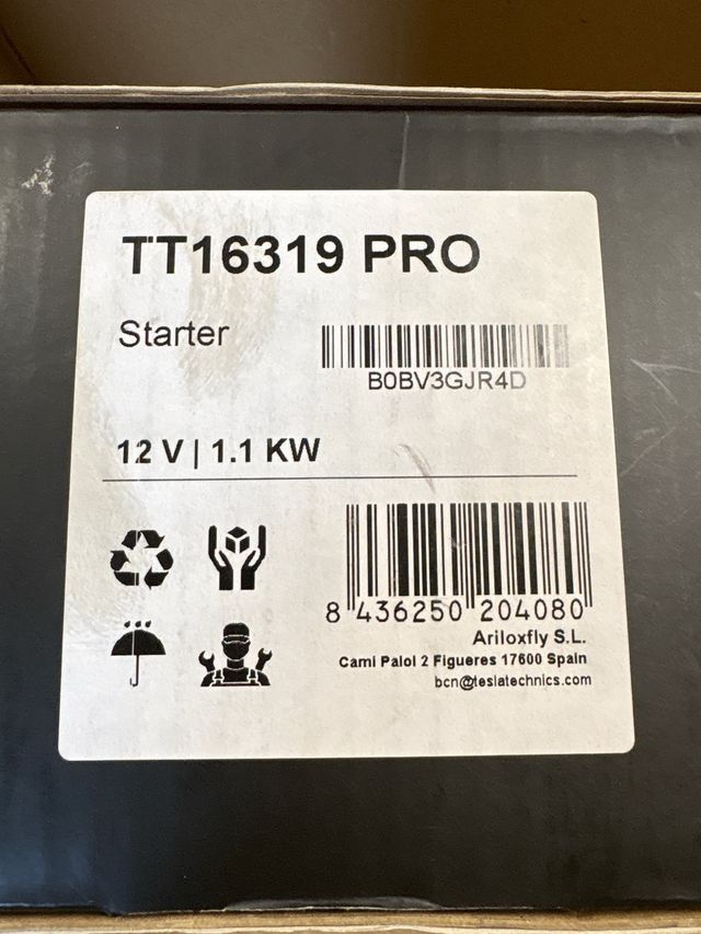 Motor Arranque Tesla TT16319 PRO 12V MIRAD DESCRIP