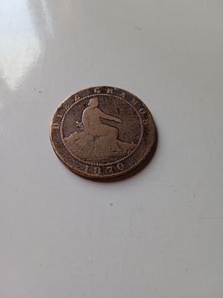 10 Céntimos 1870 Barcelona Gobierno provisional