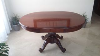 Mesa caoba artesana