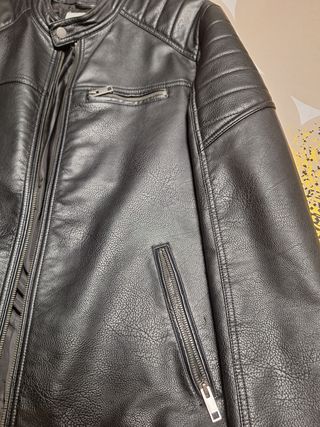 Chaqueta cuero Jack Jones XL
