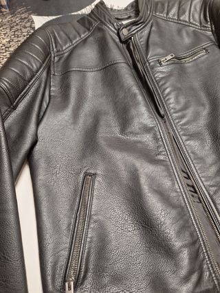 Chaqueta cuero Jack Jones XL