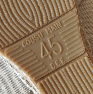 Alpargatas algodón beige talla 43