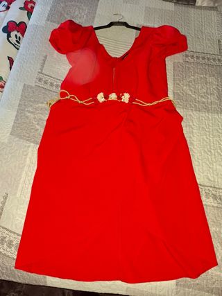 Vestido rojo fiesta. Cómo nuevo un sólo uso