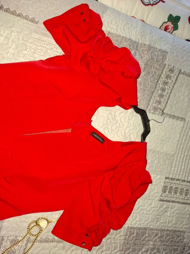 Vestido rojo fiesta. Cómo nuevo un sólo uso