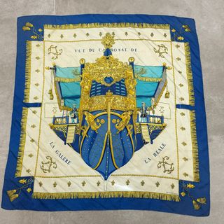 Pañuelo Hermès Paris en seda. vintage. 88x86 ccms