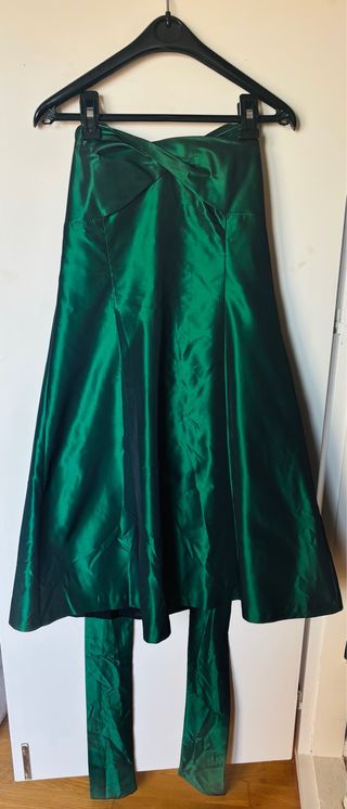 Vestido Zara verde 