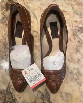 Zapatos tacón marrón - talla 36