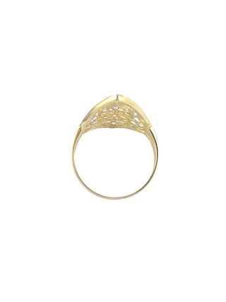 Anillo 18k oro plata