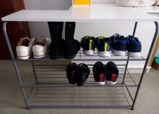 Zapatero metálico 3 niveles