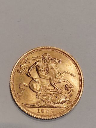 Moneta Oro Regina Elisabetta II 1968