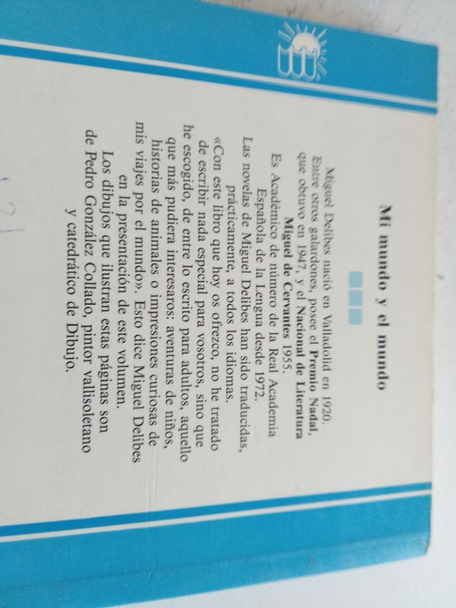 Mi mundo y el mundo de Miguel Delibes