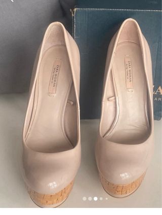 Tacones beige Zara Woman