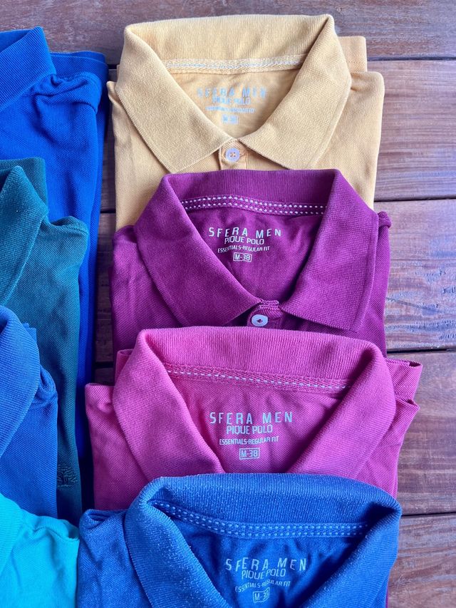 Lote 14 polos de hombre (talla M) - 2,5€/unidad