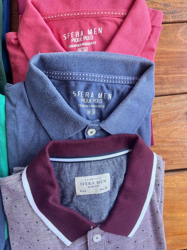 Lote 14 polos de hombre (talla M) - 2,5€/unidad