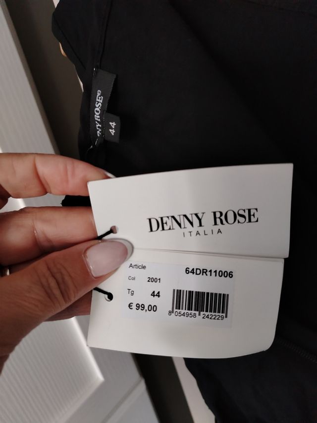 Vestito Denny Rose nero tg 44