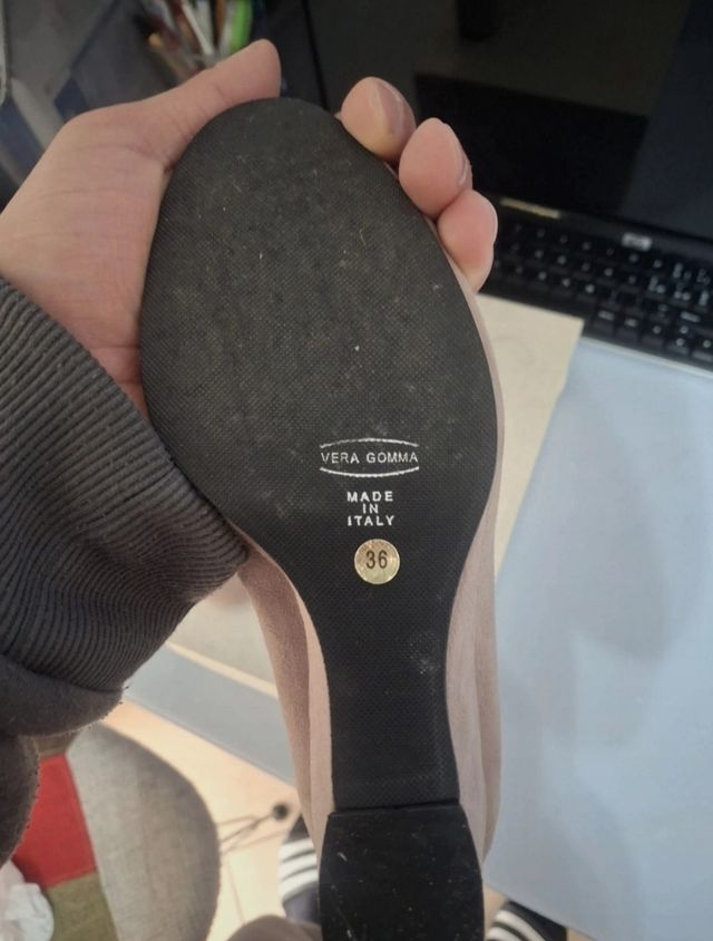 Vira MAlDI - Zapatos cuña beige rosado 36