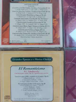 4 CDs Música Clásica Grandes Maestros