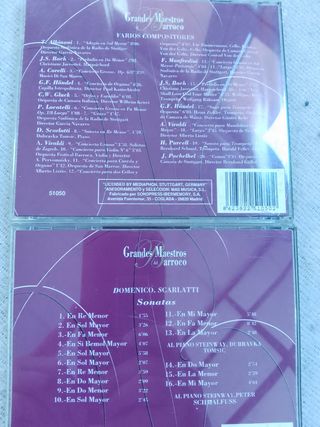4 CDs Música Clásica Grandes Maestros
