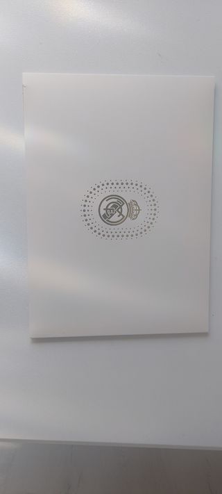 Postal firmada Luka Modric Real Madrid