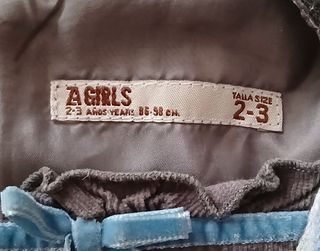 Vestido infantil otoño