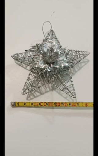 Stella Natale argento - Decoro Albero