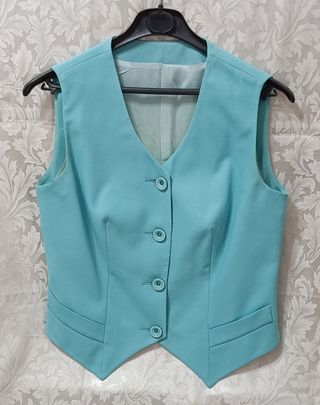TAILLEUR DONNA VERDE MENTA MIS 46 MADE IN ITALY