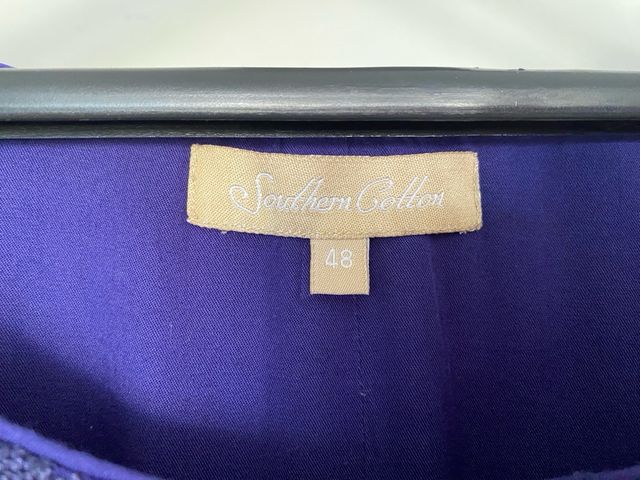 Blusa S.Cotton azul manga larga T.48